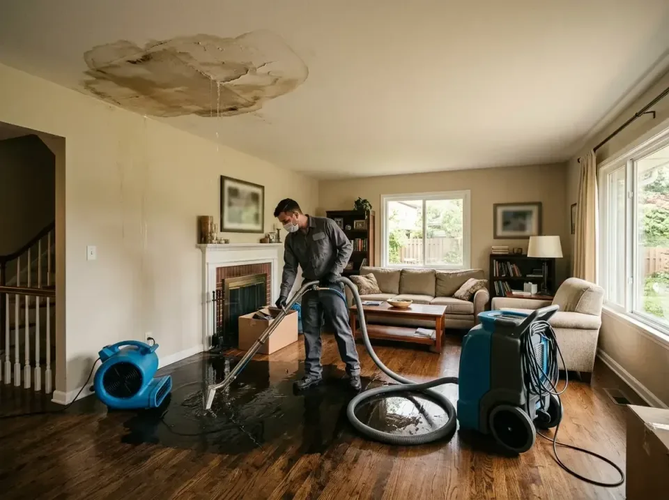 attic-pipe-burst-ceiling-drip-008 — frequently asked questions, Water Damage Restoration & Carpet Care in Sanford, ME